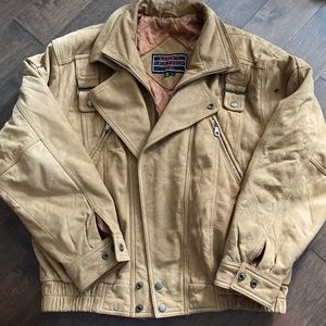 Vintage Genuine Leather Lucky Leather Co Large Jacket